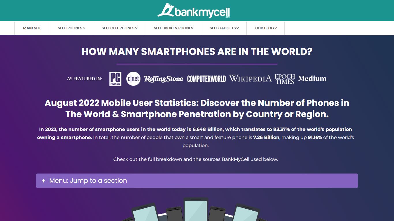 How Many People Have Smartphones Worldwide (Aug 2022) - BankMyCell